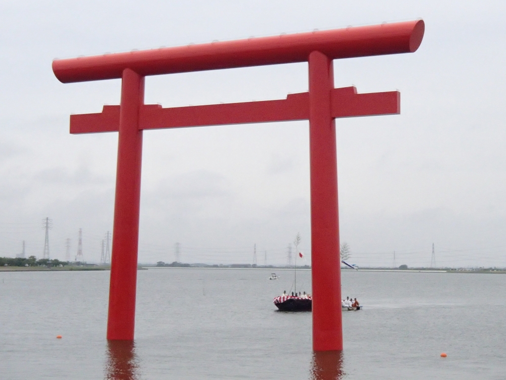 鹿島神宮一之鳥居|北陸建工グループ | Future−鉄でつくる未来−