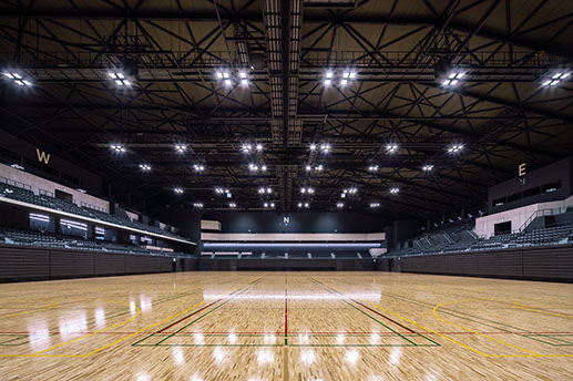 日環アリーナ栃木(メインアリーナ)|北陸建工グループ | Future−鉄でつくる未来−